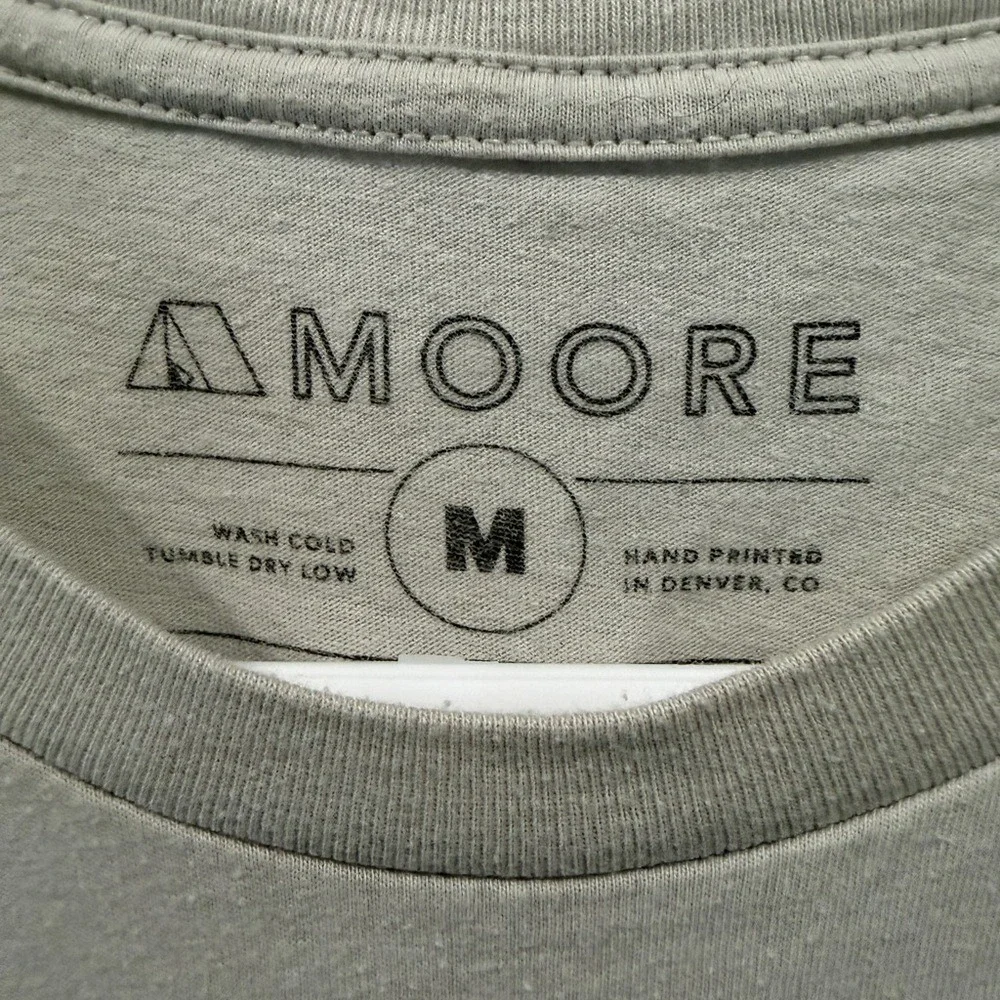 Men's‎ Colorado Graphic Tee - tan beige had printed Moore Collection Size Medium - Picture 3 of 6
